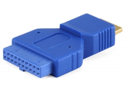[USB3-MICBM-20PF] Adaptateur USB 3.0 Micro B mâle vers connecteur femelle 20 broches 