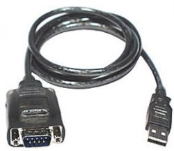 [USB-SERDB09] USB A to DB09 Male Serial Adapter