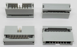 [SH-014] 2X7 14 Pin Dual Rows 2.54mm SHROUDED IDC Male HEADER, 14 Pins IDC Crimp Connectors 