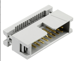 [SH-016] 2X8 16 Pin Dual Rows 2.54mm SHROUDED IDC Male HEADER, 16 Pins IDC Crimp Connectors 