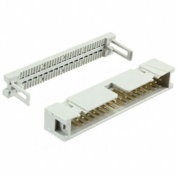 [SH-034] 2X17 34 Pin Dual Rows 2.54mm SHROUDED IDC Male HEADER, 34 Pins IDC Crimp Connectors 