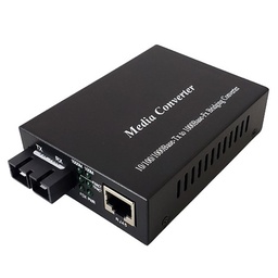 [FI-TFC-1000MSC] Multimode Media Converter 10/100/1000, 550m SC (850nm)