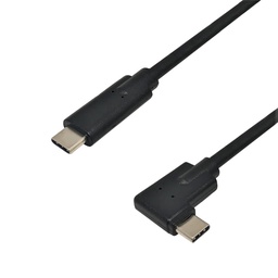 USB 3.1 Type-C Straight Male to Type-C Right/Left Angle Male Cable