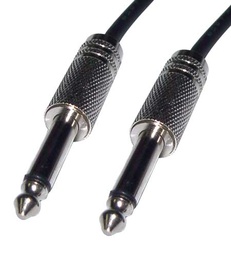TS Mono 1/4" Male to TS Mono 1/4" Male Audio Cables