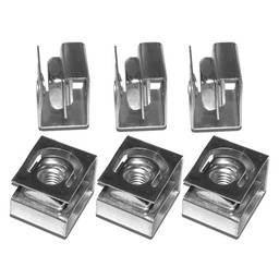 10-32 Cage Nut, Clip On Square Hole