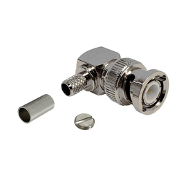 [BNCM90-LMR240] BNC Right Angle Male Crimp Connector for LMR-240 50 Ohm
