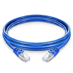 CAT6A Double Shielded (SSTP) 10GB Snagless Premium Fluke® Patch Cable Certified - CMR Riser Rated