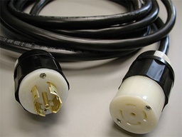 Câble d'alimentation NEMA L21-20 5 fils #10 AWG 600 Volts