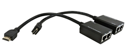 [VEXT-HDMI/1P-30M] Rallonge HDMI sur deux câbles UTP Cat5e/Cat6 de 30 m - Non alimenté - (1080p)