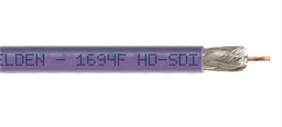 Belden 1694F-7 Flexible RG6 PVC Low Loss Serial Digital Coax Cable Purple (19/7)