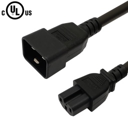 IEC C15 to IEC C20 Power Cable