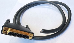 DB25 to Open End Black Cable