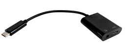 [USB3.1-CMCFA4] Adaptateur de casque USB3.1 Type C mâle vers 3,5 mm, 4 pôles femelle et USB-C femelle