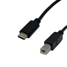 USB 2.0 Type-C Male to B Male Cable 480Mbps 3A