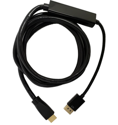 DisplayPort Male to HDMI Male Cable with Audio - 4Kx2K 60Hz - 28AWG CL3/FT4