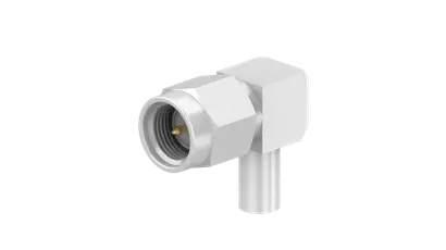 [RF-ZHS-16_SMA-50-2-112/133_NE] HUBER+SUHNER 16_SMA-50-2-112/133_NE  SMA Connector Plug, Male Pin 50 Ohms Free Hanging (In-Line), Right Angle Solder