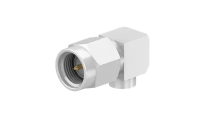 [RF-ZHS-16_SMA-50-3-13/133_NE] HUBER+SUHNER 16_SMA-50-3-13/133_NE SMA Connector Plug, Male Pin 50 Ohms Free Hanging (In-Line), Right Angle Solder