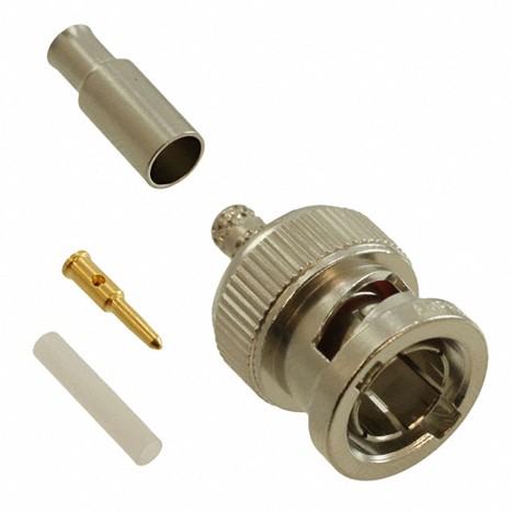 031-71013-RFX, Amphenol RF, BNC Connector Plug, Male Pin 75 Ohms Free Hanging (In-Line) Solder