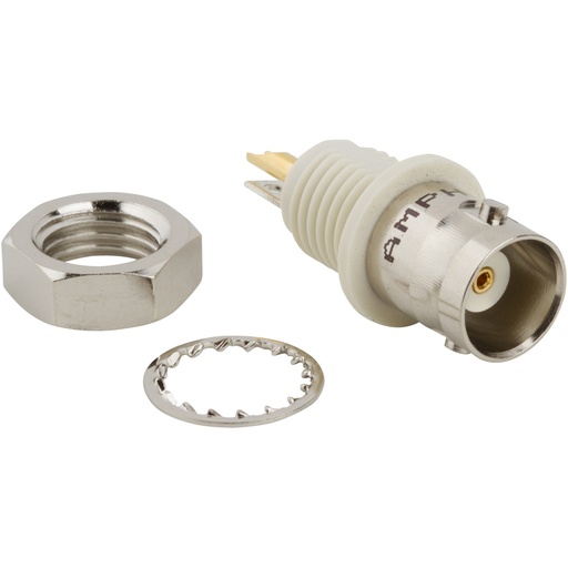 [ZAP-031-10-RFXG1] 031-10-RFXG1, Amphenol RF, BNC Connector Jack, Female Socket 50 Ohms Panel Mount Solder Cup