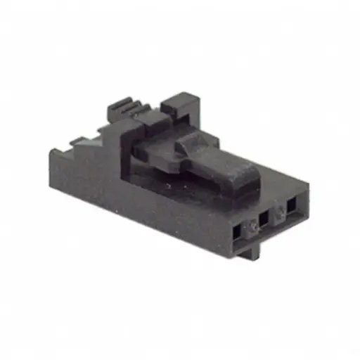 [ZMX-50-57-9403] 3 Position Rectangular Housing Connector Receptacle Black 0.100" (2.54mm), MOLEX 50-57-9403
