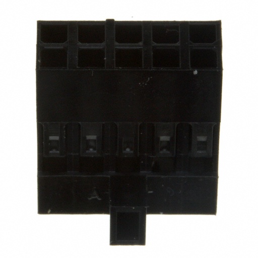 [ZAP-5846-010LF] Amphenol, 5846-010LF, 10 Position Rectangular Housing Connector Receptacle Black 0.100" (2.54mm)