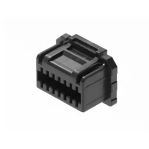 [ZMX-505432-1201] MOLEX, 505432-1201, 12 Position Rectangular Housing Connector Receptacle Black 0.049" (1.25mm)