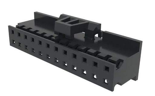 [ZAP-10073599-024LF] 10073599-024LF, 24 Position Rectangular Housing Connector Receptacle Black 0.079" (2.00mm),  AMPHENOL