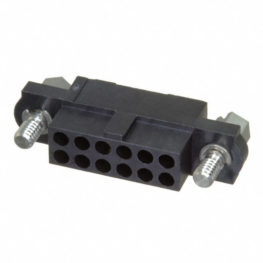 [ZHW-M80-4181298] M80-4181298, 12 Position Rectangular Housing Connector Receptacle Black 0.079" (2.00mm), HARWIN