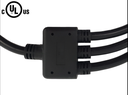 Power Splitter Cable NEMA 5-15P to 3x NEMA 5-15R - 14AWG
