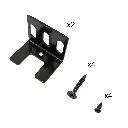 8 Outlet Metal - Black - with  Surge Protector 2100J  and  45 Degree Angle Plug 