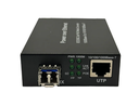 10/100/1000 Singlemode Media Converter 10km LC (1310nm) with PoE+