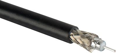 Belden 4694R 12 GHz COAX 4K 75Ohm 18AWG HD-SDI RG6 Noir