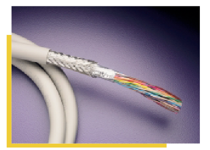 HITACHI 10 PAIR (20 Conductor)  28AWG FOIL & BRAID SHIELD CABLE