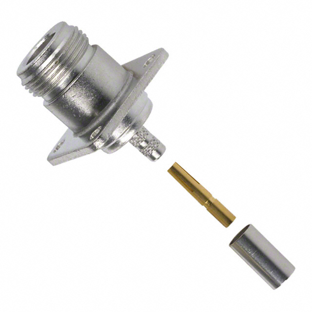 172175, Amphenol RF, N Type Connector Jack, Female Socket 50 Ohms Panel Mount Crimp (RG223)