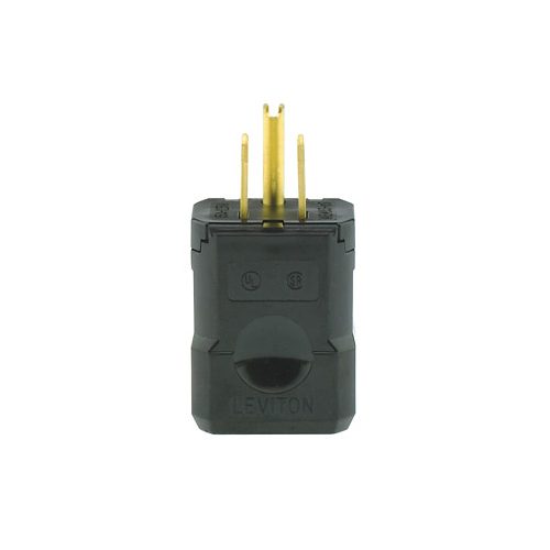 5-15P, 15A, 125V, BLACK, IND. GRADE