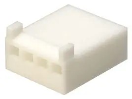 Board Connector, 4 Contact(s), 1 Row(s), Female, Crimp Terminal Connector Housing, Nylon, White, KK 254 6471 Series, Receptacle, 4 Ways, 2.54 mm, 0.1"