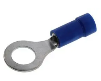 PV14-14R, RING #1/4 Stud 16-14 AWG Insulated Blue, Panduit