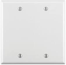 Blank Plastic Wall Plate Double Gang