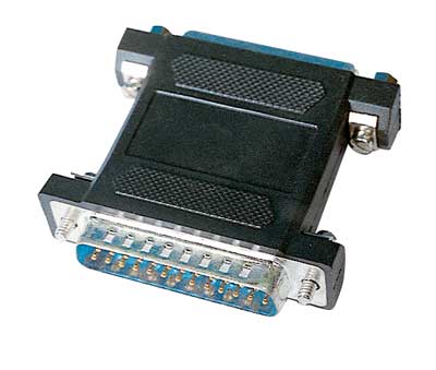 Adaptateurs null modem DB25, mâle vers femelle