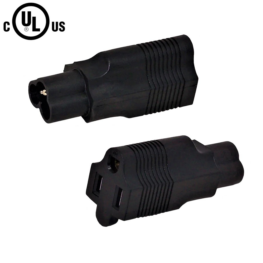 Adaptateur CA, IEC320 C6 à 5-15R