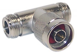 N Male to N Female/ N Female "T" Adapter