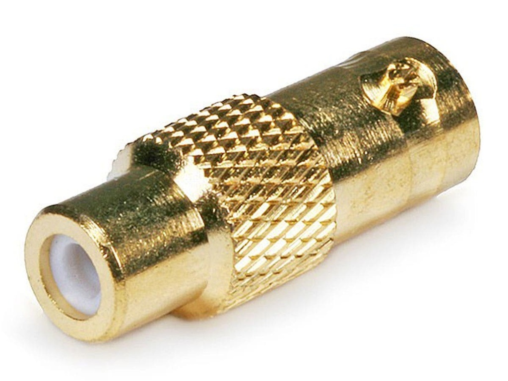Adaptateur BNC femelle vers RCA femelle, plaqué or