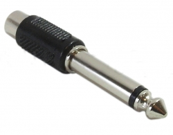 RCA Female to 1/4" Male Mono Adapter