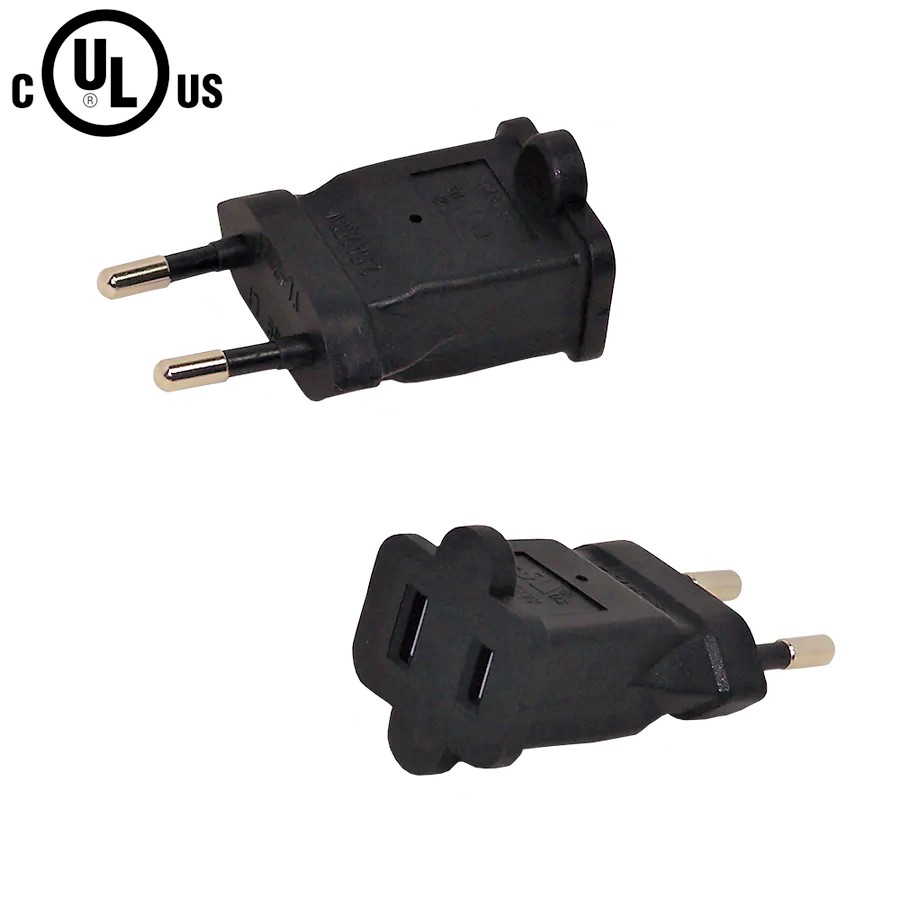 Adaptateur CA, avec prises Schucko (Euro) Mâle à 1-15R