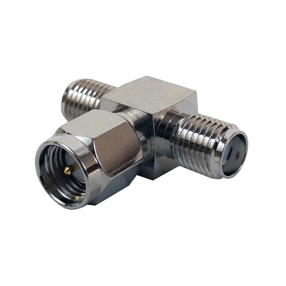Adaptateur en T, SMA mâle à SMA femelle / SMA femelle 