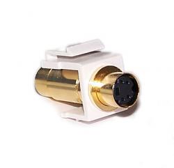 S-Video Female Female keystone wall plate insert