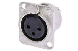 XLR 3 POS FEMALE REAR PANEL MT