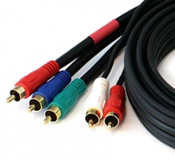 Câble combo Composante et Audio - 5 RCA mâles à 5 RCA mâles