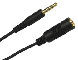 Audio 3.5mm 4 Conductor Extention Male/Female