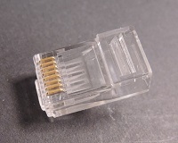 CAT6 Modular plugs with built-in Load Bar